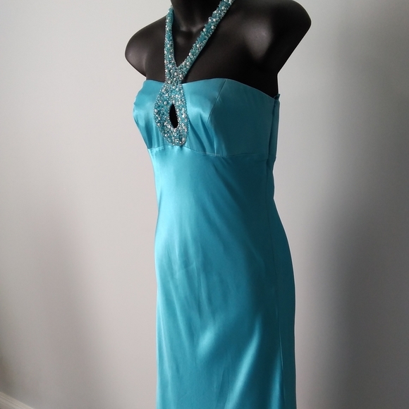 DAVE & JOHNNY -Silk Formal Gown - Picture 11 of 14